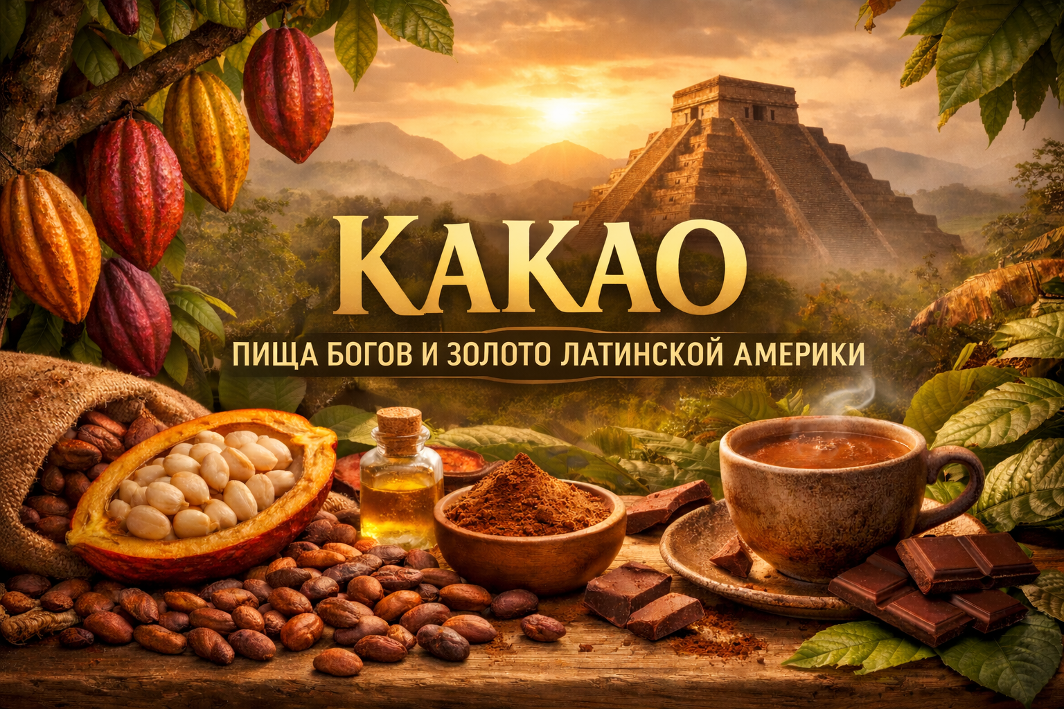 Какао  — пища богов и золото Латинской Америки