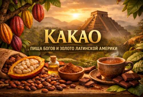 Какао  — пища богов и золото Латинской Америки